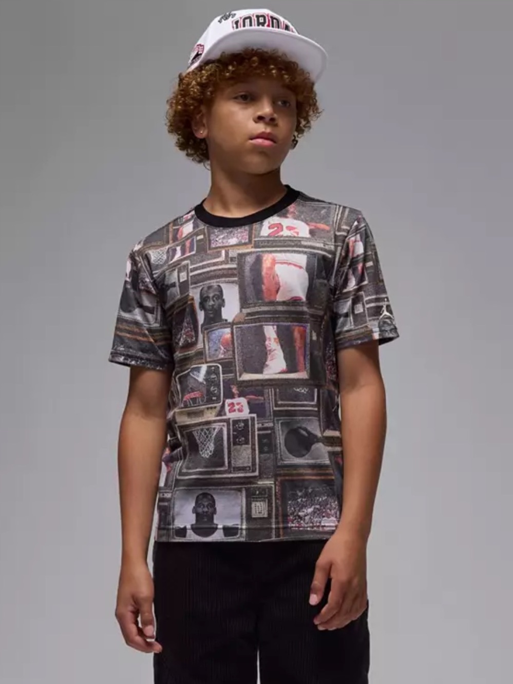 JORDAN FLIGHT ESSENTIALS BOXED LOGO 3.0 SHORT SLEEVE